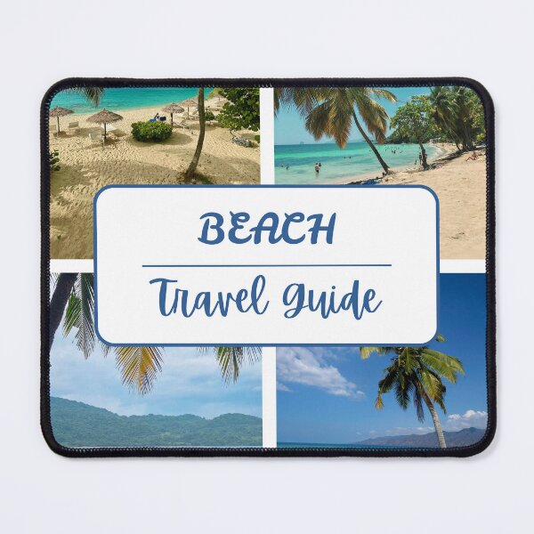 Item preview, Beach Travel Guide Travel Poster designed and sold by TeeGeeTees.