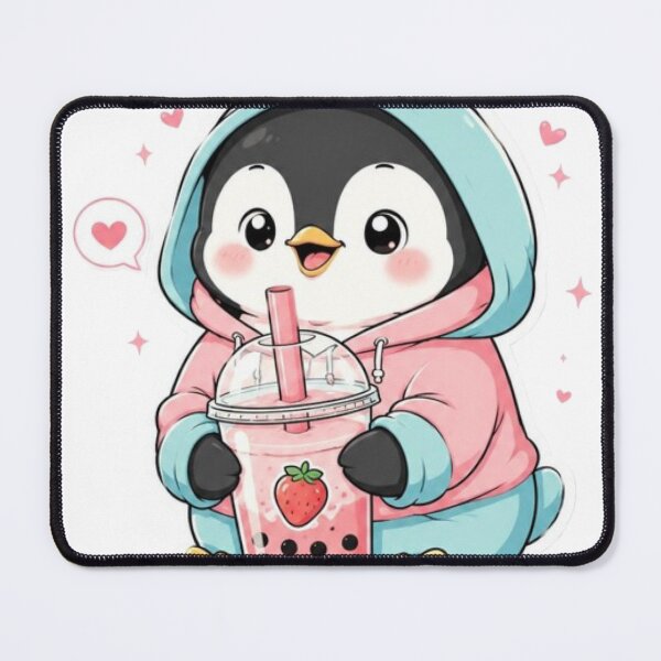 Item preview, Cute Bubble Tea Penguin Kawaii Sticker | Adorable Boba Lover Design designed and sold by Stylestickers55.