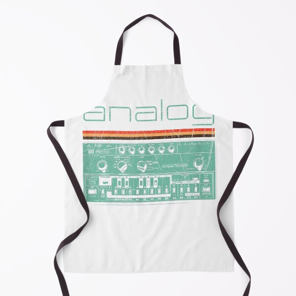 Artikelvorschau, Analoges Vintage-Synthesizer-T-Shirt – Acid-Nerd-Synth-80er-Jahre-T-Shirt entworfen und verkauft von Aru Pxle.
