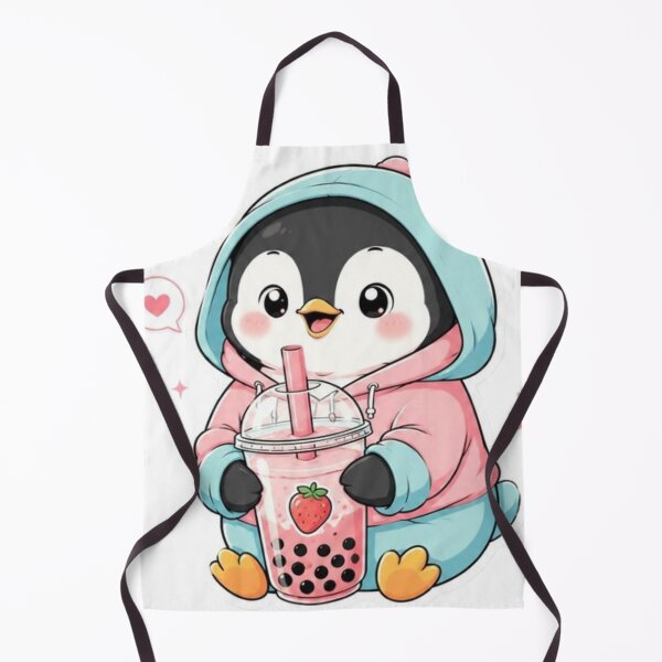 Item preview, Cute Bubble Tea Penguin Kawaii Sticker | Adorable Boba Lover Design designed and sold by Stylestickers55.