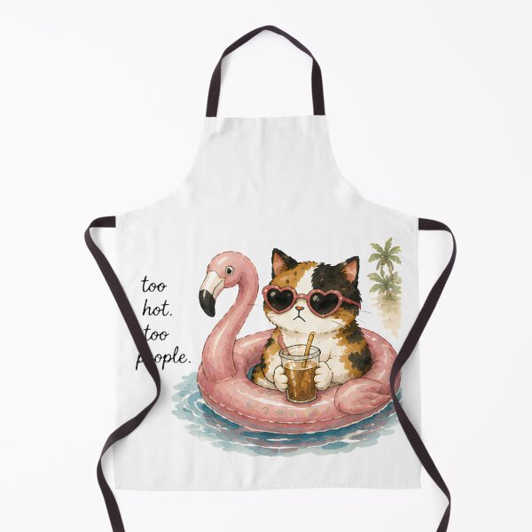 Item preview, Calico Cat Summer Watercolor Too Hot too people designed and sold by Lunexa-Lab.