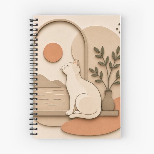 Item preview, Minimal Cat Window Paper Cut Illustration designed and sold by Siti Hoiriyah.