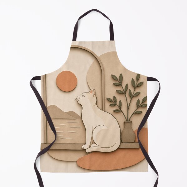 Item preview, Minimal Cat Window Paper Cut Illustration designed and sold by Siti Hoiriyah.