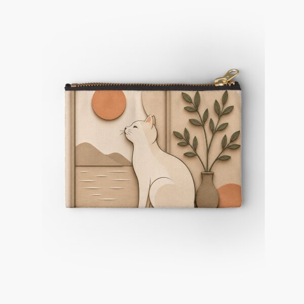 Item preview, Minimal Cat Window Paper Cut Illustration designed and sold by Siti Hoiriyah.