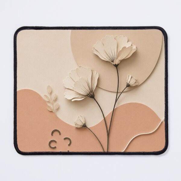 Item preview, Neutral Botanical Floral Paper Cut Wall Art designed and sold by Siti Hoiriyah.