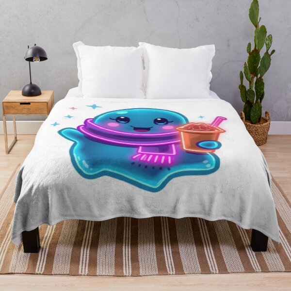 Item preview, Cute Neon Ghost Coffee Sticker | Kawaii Glowing Autumn Ghost designed and sold by Stylestickers55.