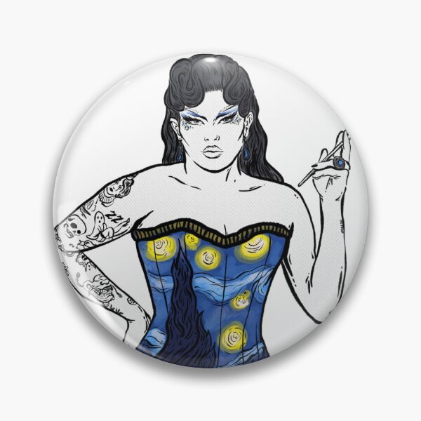 Item preview, Dollyboy Starry Night Corset Drag Queen Merch designed and sold by @dollyboyxoxo.