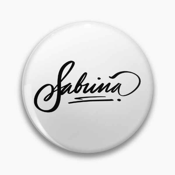 Item preview, Sabrina Name Calligraphy Sticker designed and sold by artbyjadmercph.