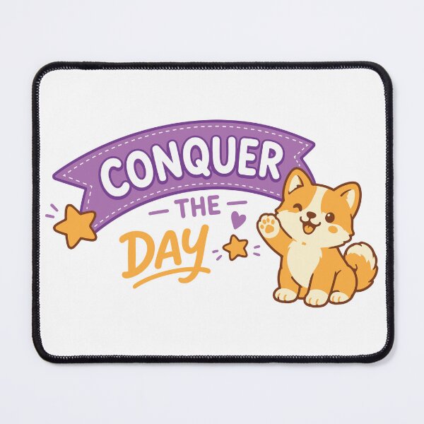 Item preview, Conquer the Day – Motivational designed and sold by Verse & Vibes.