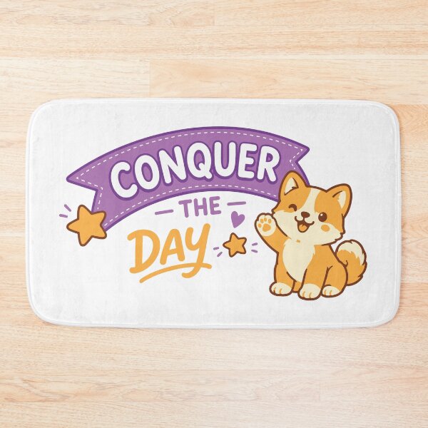 Item preview, Conquer the Day – Motivational designed and sold by Verse & Vibes.
