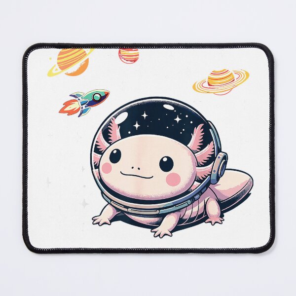 Item preview, Axolotl Kawaii Cute Axolotls Astronaut Planets Space T-Shirt designed and sold by Voila-creative.