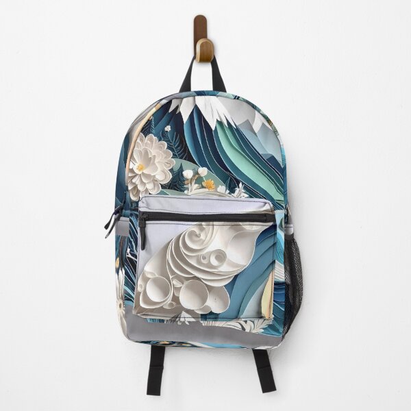 Item preview, Mountain Landscape with White Flowers designed and sold by Vicky Brago-Mitchell®.