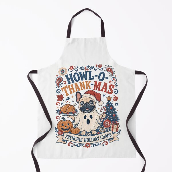 Item preview, Howl-O-Thank-Mas French Bulldog Holiday Chaos designed and sold by JerdbordinShop.