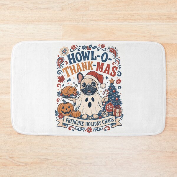 Item preview, Howl-O-Thank-Mas French Bulldog Holiday Chaos designed and sold by JerdbordinShop.