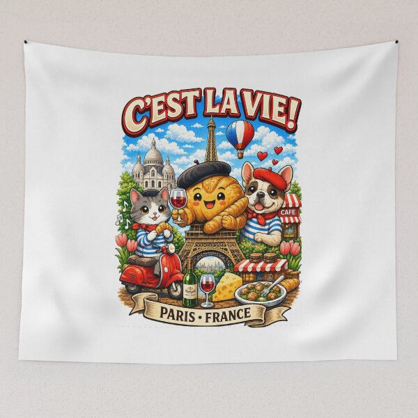 Item preview, This is Life in Paris – Kawaii Illustration France designed and sold by Cifi64.