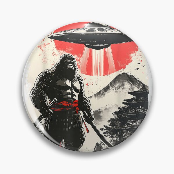 Item preview, Bigfoot Samurai UFO Japan T-Shirt designed and sold by SavsMerch.
