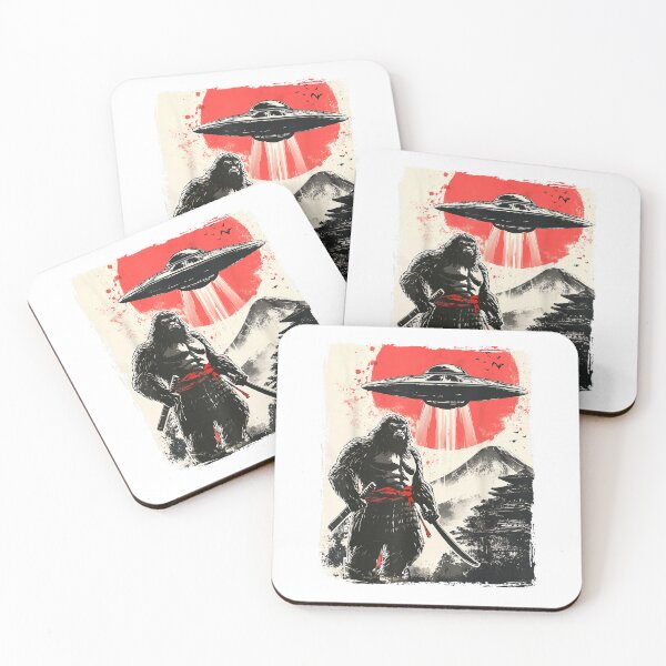 Item preview, Bigfoot Samurai UFO Japan T-Shirt designed and sold by SavsMerch.