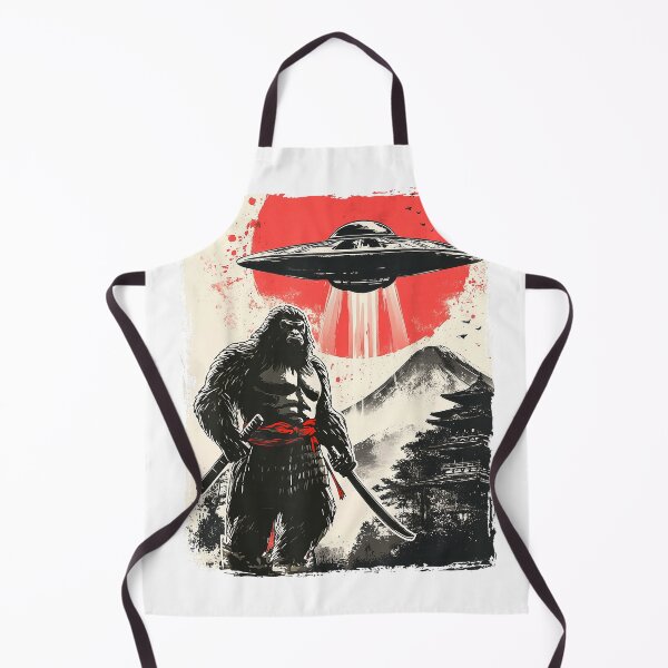 Artikelvorschau, Bigfoot Samurai UFO Japan T-Shirt entworfen und verkauft von SavsMerch.