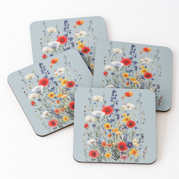 Item preview, Vibrant Wildflower Meadow Floral Illustration designed and sold by RahniNM.