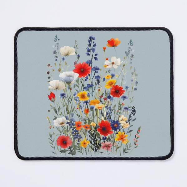 Item preview, Vibrant Wildflower Meadow Floral Illustration designed and sold by RahniNM.