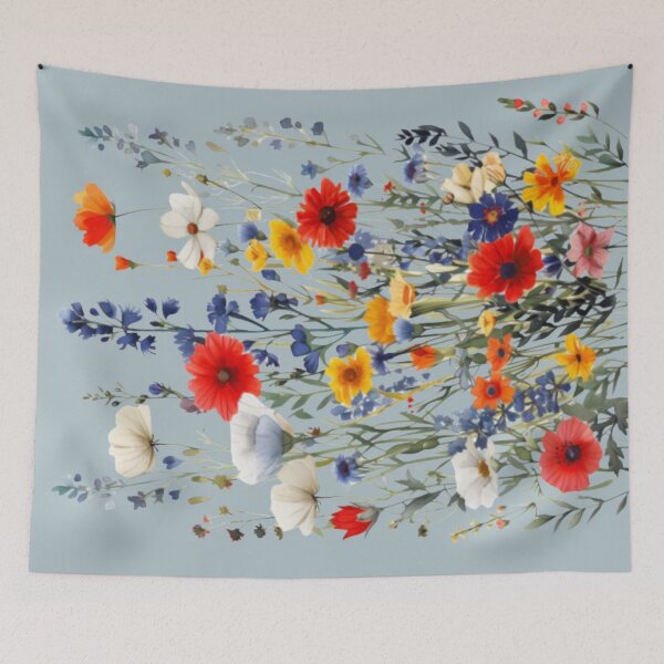 Item preview, Vibrant Wildflower Meadow Floral Illustration designed and sold by RahniNM.