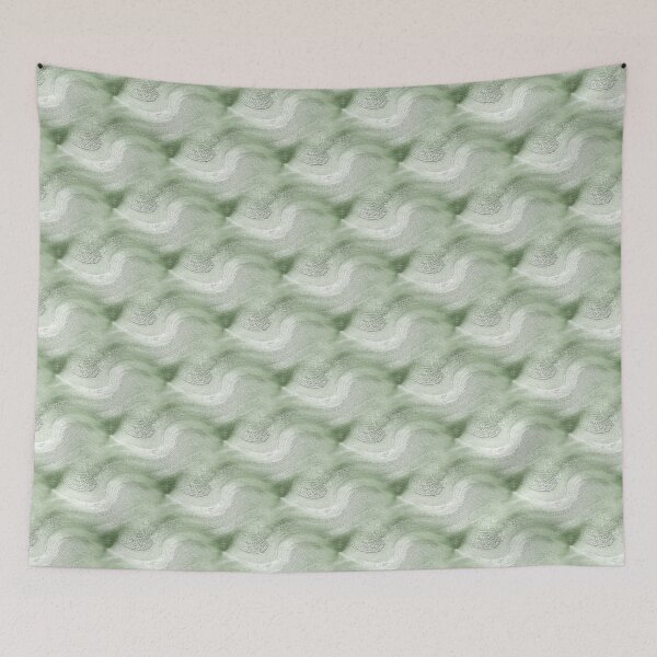 Item preview, Landscape Sandbox Abstract Pattern in Muted Green designed and sold by Artistestella.