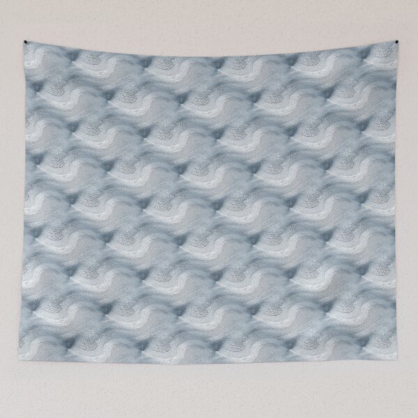 Item preview, Landscape Sandbox Abstract Pattern in Muted Blue designed and sold by Artistestella.