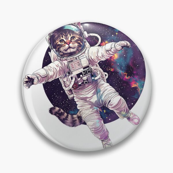 Item preview, Cat Astronaut Space Funny Kitten Graphic T-Shirt designed and sold by kevincuellar.