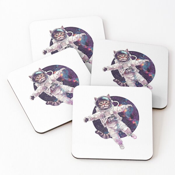 Item preview, Cat Astronaut Space Funny Kitten Graphic T-Shirt designed and sold by kevincuellar.