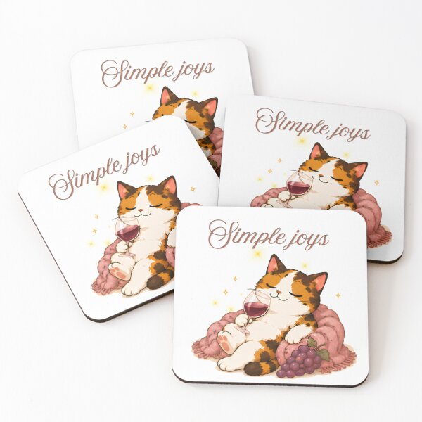 Item preview, Cozy Cute Calico Cat Wine designed and sold by Lunexa-Lab.
