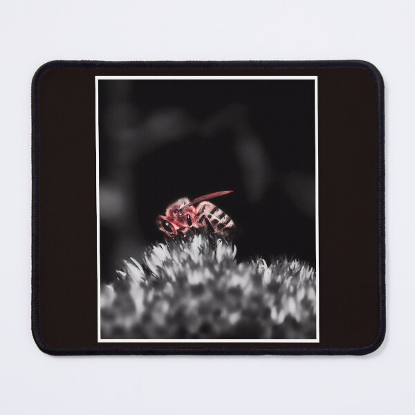 Item preview, Red Toned Bee on Daisy designed and sold by reliew-atsica.
