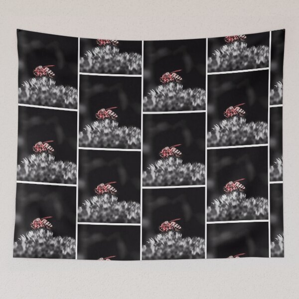 Item preview, Red Toned Bee on Daisy designed and sold by reliew-atsica.