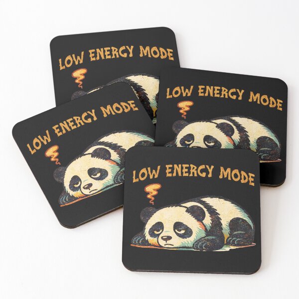 Item preview,  Low Energy Mode - Cute Sleepy Panda   designed and sold by Graphic Vibe Designs.