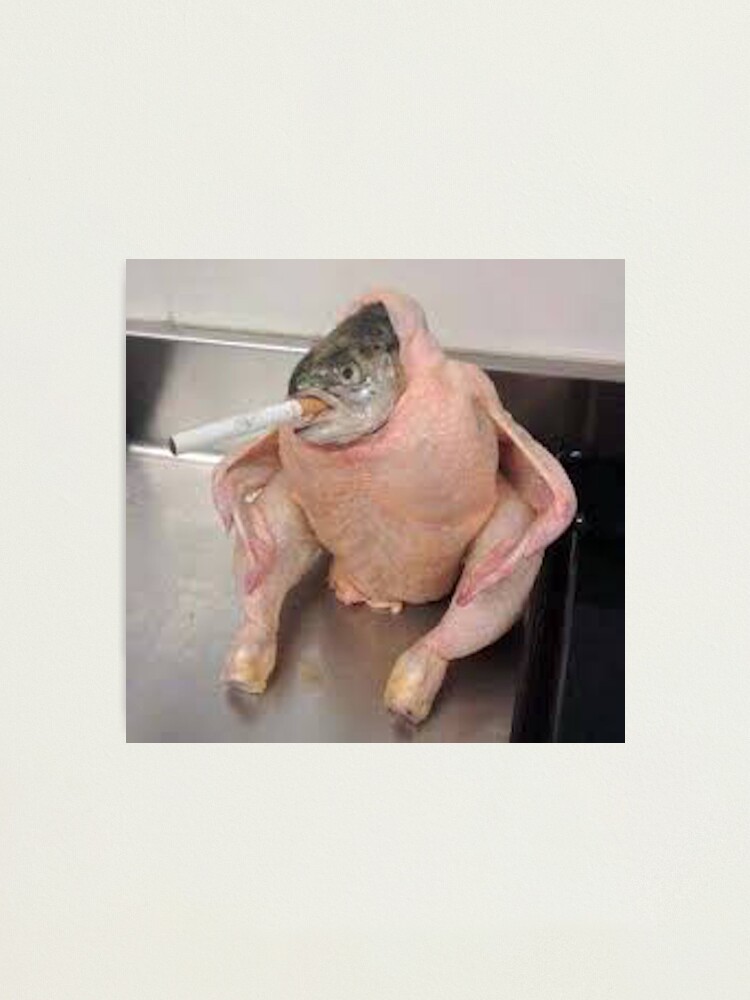 Alternate view of cursed images fish chicken Photographic Print