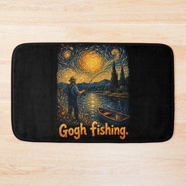 Item preview, Swirly Night Fishing Funny Fisherman Gifts designed and sold by JerdbordinShop.