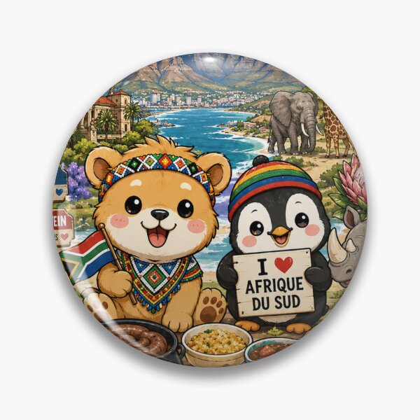 Item preview, South Africa – Pretoria Cape Town Bloemfontein Kawaii designed and sold by Cifi64.