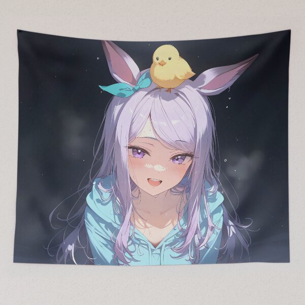 Item preview, Mejiro McQueen Uma Musume Blue Night Snow Smile designed and sold by B5fivemerch.
