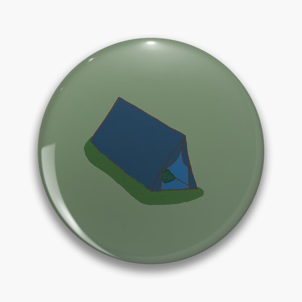 Item preview, Blue Tent in green grass designed and sold by ladybugkey.