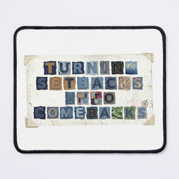 Item preview, Turning Setbacks Into Comebacks Collage designed and sold by EmpoweredEchoesSpirit.