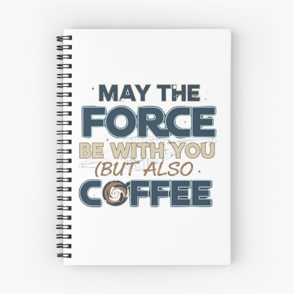 Item preview, Coffe T-shirt "MAY THE FORCE BE WITH YOU (BUT ALSO COFFEE" designed and sold by PT PROJECT.