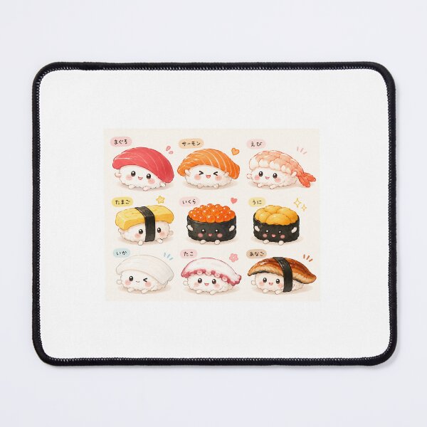 Item preview, Cute Sushi Character Japanese Design designed and sold by オルフェドリーム.