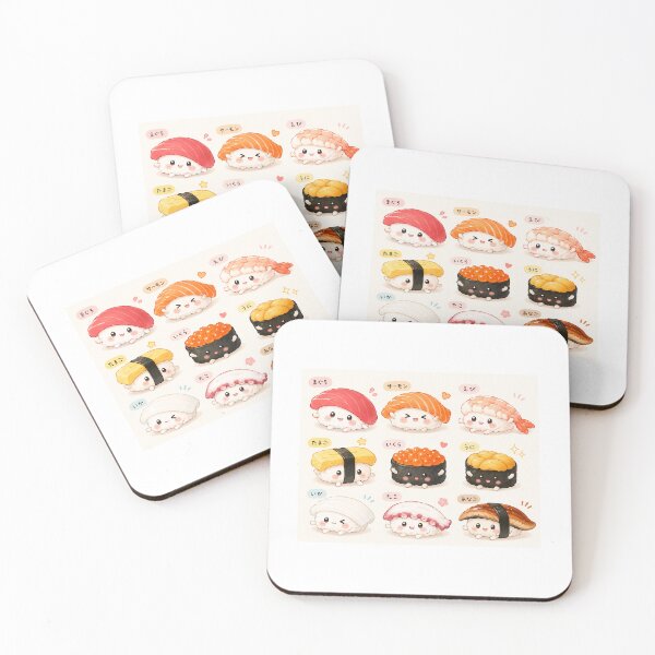 Item preview, Cute Sushi Character Japanese Design designed and sold by オルフェドリーム.