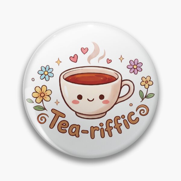 Item preview, Tea‑rrific punny sticker designed and sold by RGB-crayon.