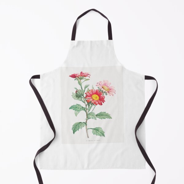 Item preview, Red Aster Flowers Vintage Botanical Illustration designed and sold by TheRetroArtRoom.