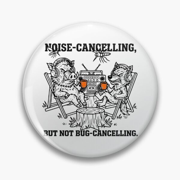 Item preview, Noise Cancelling But Not Bug Cancelling Funny Tech Joke designed and sold by The Bold Line Studio.