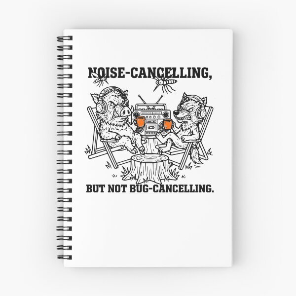 Item preview, Noise Cancelling But Not Bug Cancelling Funny Tech Joke designed and sold by The Bold Line Studio.