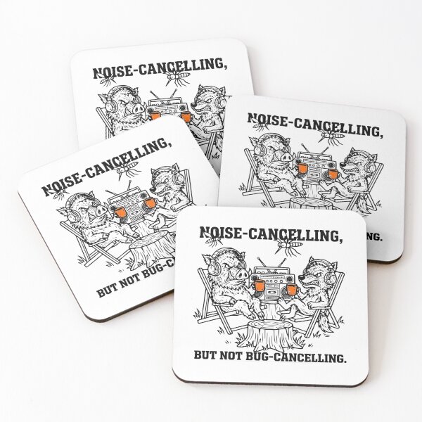 Item preview, Noise Cancelling But Not Bug Cancelling Funny Tech Joke designed and sold by The Bold Line Studio.