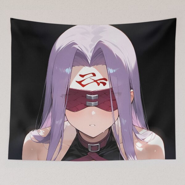 Item preview, Rider Fate Stay Night Mysterious Blindfold Purple Hair designed and sold by B5fivemerch.