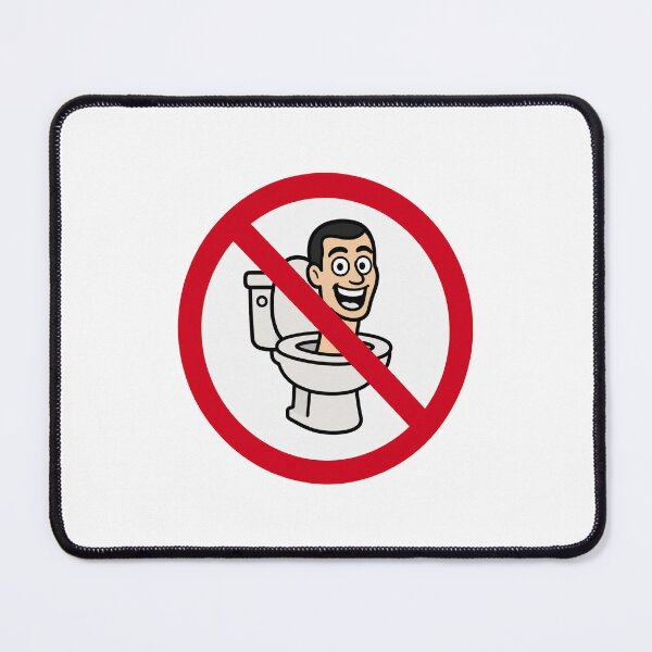 Item preview, No Skibidi Toilet Funny Anti Skibidi Meme Design designed and sold by MonkiFlipp.