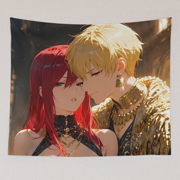 Item preview, Gilgamesh Fate Stay Night Royal Gold Night Scene designed and sold by B5fivemerch.